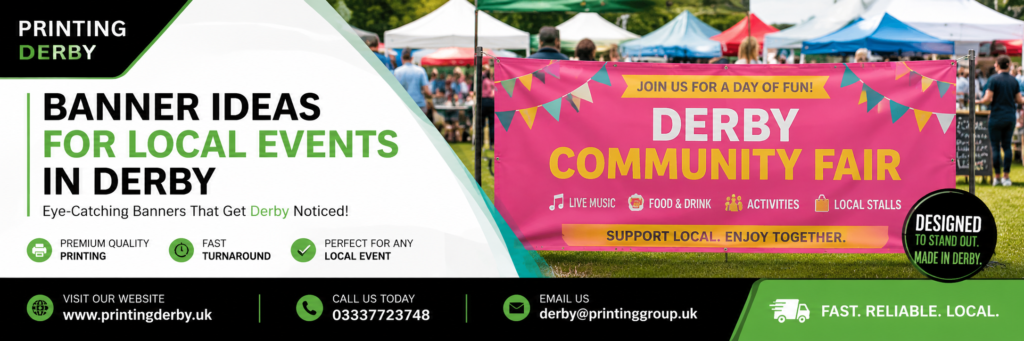 Banner Ideas for Local Events in Derby